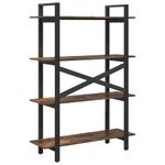 Casa si Gradina - Mobilier - Biblioteci si rafturi - Biblioteci - Raft pentru carti Stejar fumuriu 100 x 33,5 x 140 cm - Infinity.ro