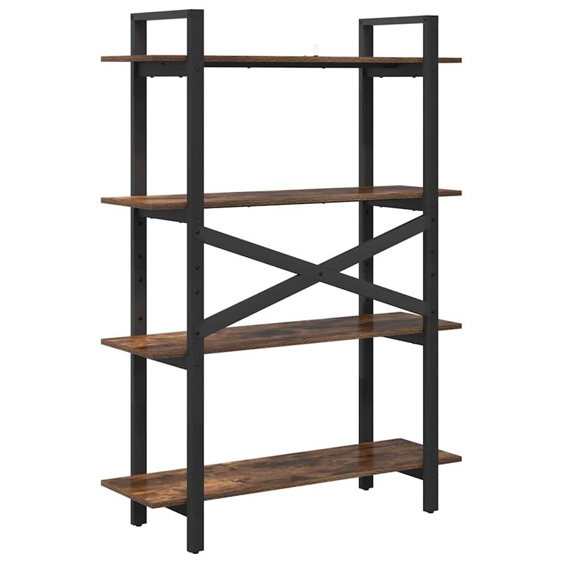 Casa si Gradina - Mobilier - Biblioteci si rafturi - Biblioteci - Raft pentru carti Stejar fumuriu 100 x 33,5 x 140 cm - Infinity.ro