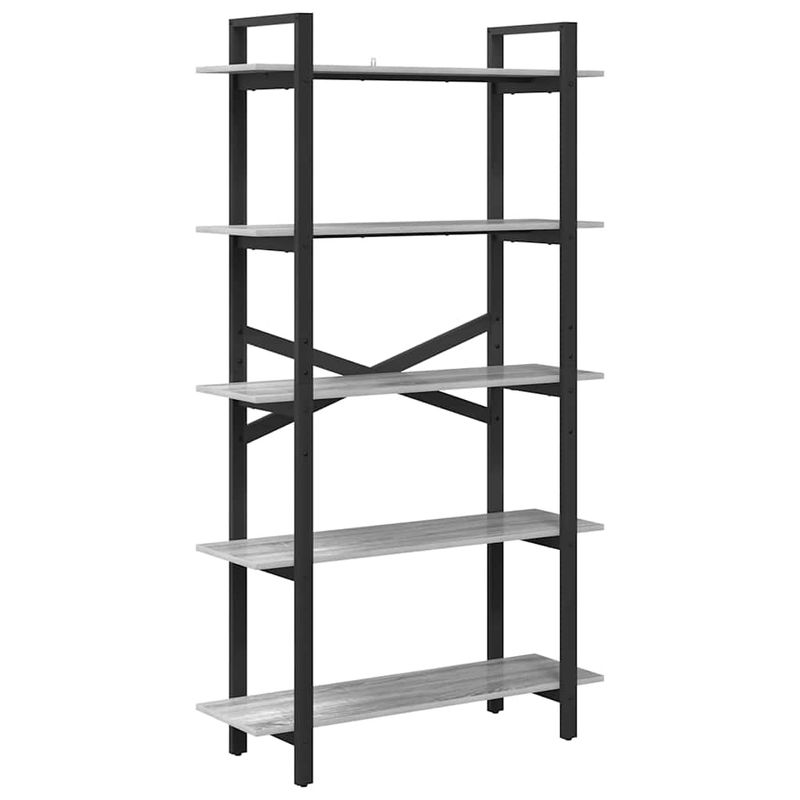 Casa si Gradina - Mobilier - Biblioteci si rafturi - Biblioteci - Raft pentru carti Gri Sonoma 100 x 33,5 x 178 cm Lemn compozit - Infinity.ro