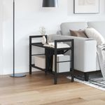 Casa si Gradina - Mobilier - Biblioteci si rafturi - Biblioteci - Raft pentru carti Stejar Negru 75 x 30 x 58,5 cm Lemn compozit - Infinity.ro