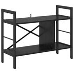 Casa si Gradina - Mobilier - Biblioteci si rafturi - Biblioteci - Raft pentru carti Stejar Negru 75 x 30 x 58,5 cm Lemn compozit - Infinity.ro