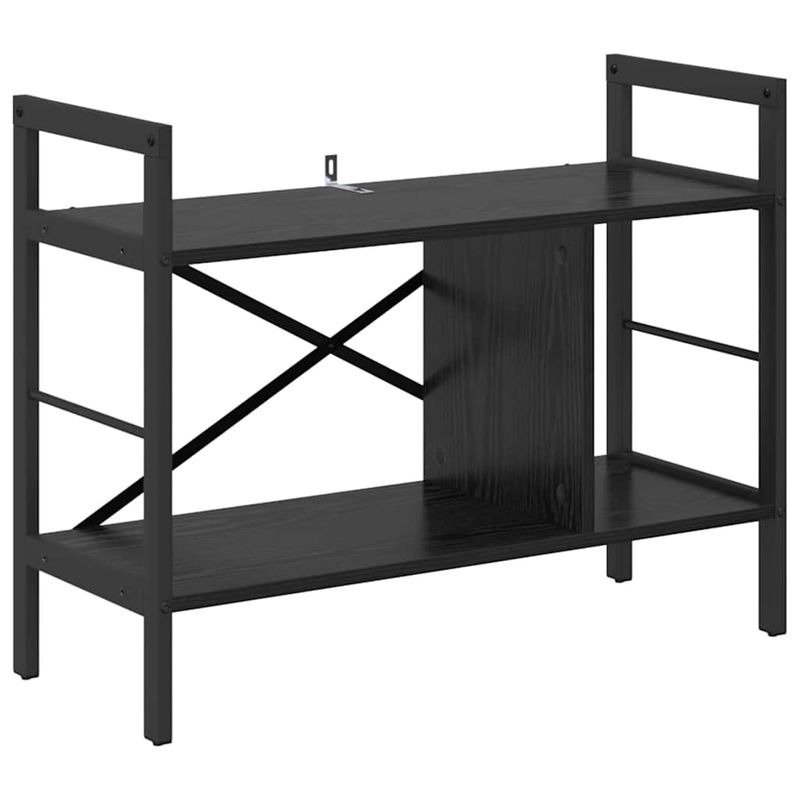 Casa si Gradina - Mobilier - Biblioteci si rafturi - Biblioteci - Raft pentru carti Stejar Negru 75 x 30 x 58,5 cm Lemn compozit - Infinity.ro