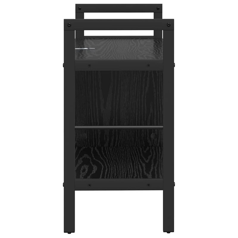 Casa si Gradina - Mobilier - Biblioteci si rafturi - Biblioteci - Raft pentru carti Stejar Negru 75 x 30 x 58,5 cm Lemn compozit - Infinity.ro