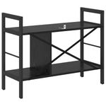 Casa si Gradina - Mobilier - Biblioteci si rafturi - Biblioteci - Raft pentru carti Stejar Negru 75 x 30 x 58,5 cm Lemn compozit - Infinity.ro
