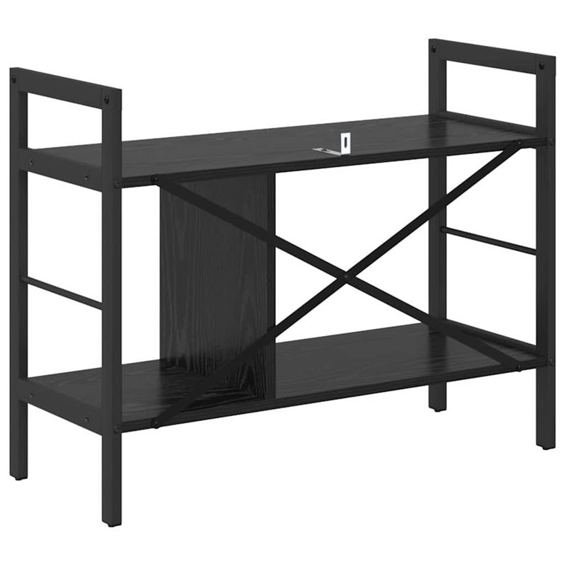 Casa si Gradina - Mobilier - Biblioteci si rafturi - Biblioteci - Raft pentru carti Stejar Negru 75 x 30 x 58,5 cm Lemn compozit - Infinity.ro