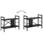 Casa si Gradina - Mobilier - Biblioteci si rafturi - Biblioteci - Raft pentru carti Stejar Negru 75 x 30 x 58,5 cm Lemn compozit - Infinity.ro