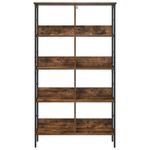 Casa si Gradina - Mobilier - Biblioteci si rafturi - Biblioteci - Raft pentru carti Stejar fumuriu 82 x 32 x 144,5 cm - Infinity.ro