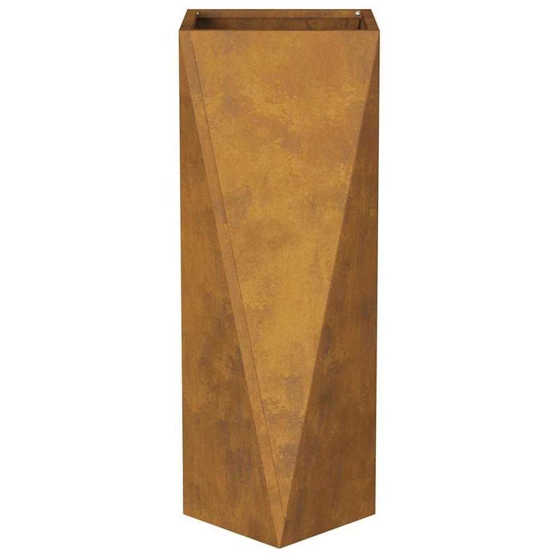 Casa si Gradina - Gradinarit si plante - Plante si ghivece - Ghivece si suporturi - Jardiniera Ruginit 30 x 30 x 75 cm Otel rezistent de intemperii - Infinity.ro