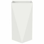 Casa si Gradina - Gradinarit si plante - Plante si ghivece - Ghivece si suporturi - Jardiniera 2 pcs Alb 40 x 40 x 75 cm Otel - Infinity.ro