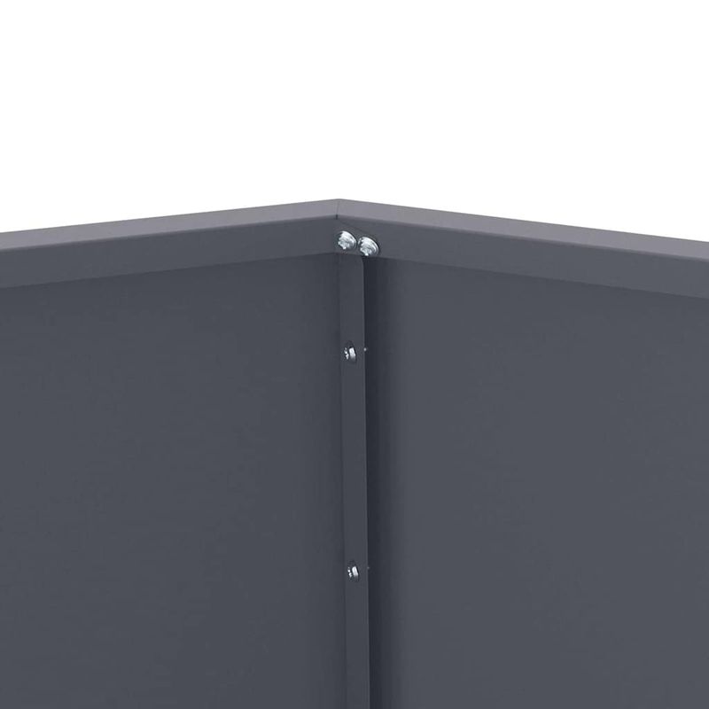 Casa si Gradina - Gradinarit si plante - Plante si ghivece - Ghivece si suporturi - Jardiniera 2 pcs Antracit 50 x 50 x 40 cm Otel - Infinity.ro