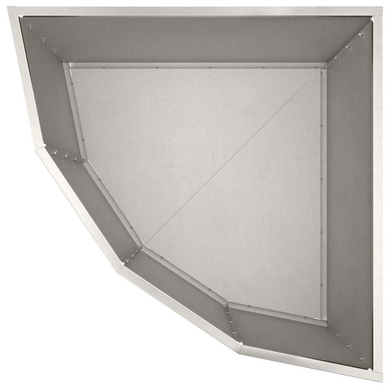 Casa si Gradina - Gradinarit si plante - Plante si ghivece - Ghivece si suporturi - Ghiveci de colt Argintiu 60 x 60 x 50 cm Otel inoxidabil - Infinity.ro