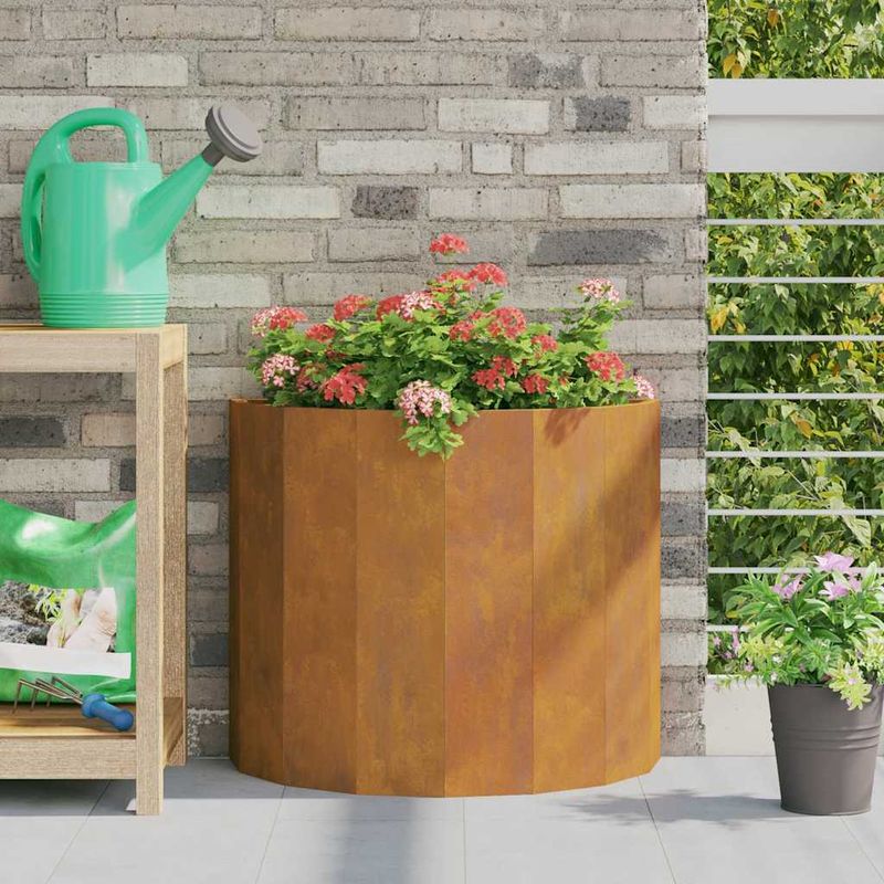 Casa si Gradina - Gradinarit si plante - Plante si ghivece - Ghivece si suporturi - Jardiniera Ruginit 60 x 30 x 50 cm Otel rezistent de intemperii - Infinity.ro