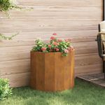 Casa si Gradina - Gradinarit si plante - Plante si ghivece - Ghivece si suporturi - Jardiniera Ruginit 60 x 30 x 50 cm Otel rezistent de intemperii - Infinity.ro