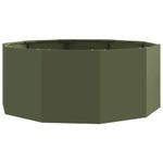Casa si Gradina - Gradinarit si plante - Plante si ghivece - Ghivece si suporturi - Jardiniera Verde masliniu 90 x 90 x 35 cm Otel - Infinity.ro
