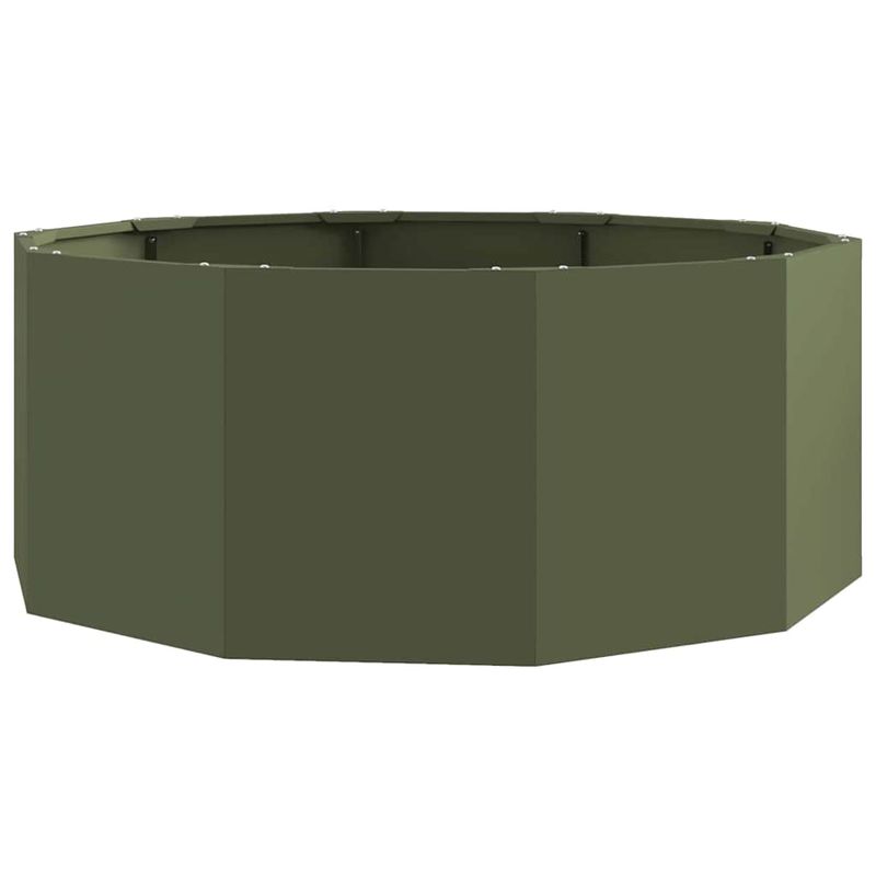 Casa si Gradina - Gradinarit si plante - Plante si ghivece - Ghivece si suporturi - Jardiniera Verde masliniu 90 x 90 x 35 cm Otel - Infinity.ro
