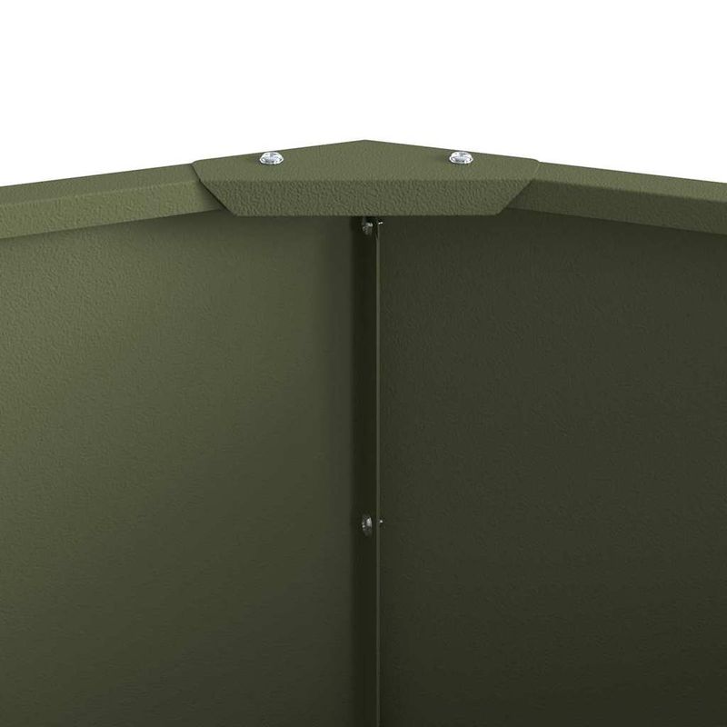 Casa si Gradina - Gradinarit si plante - Plante si ghivece - Ghivece si suporturi - Jardiniera Verde masliniu 90 x 90 x 35 cm Otel - Infinity.ro