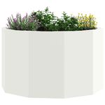Casa si Gradina - Gradinarit si plante - Plante si ghivece - Ghivece si suporturi - Jardiniera Alb 60 x 60 x 35 cm Otel - Infinity.ro