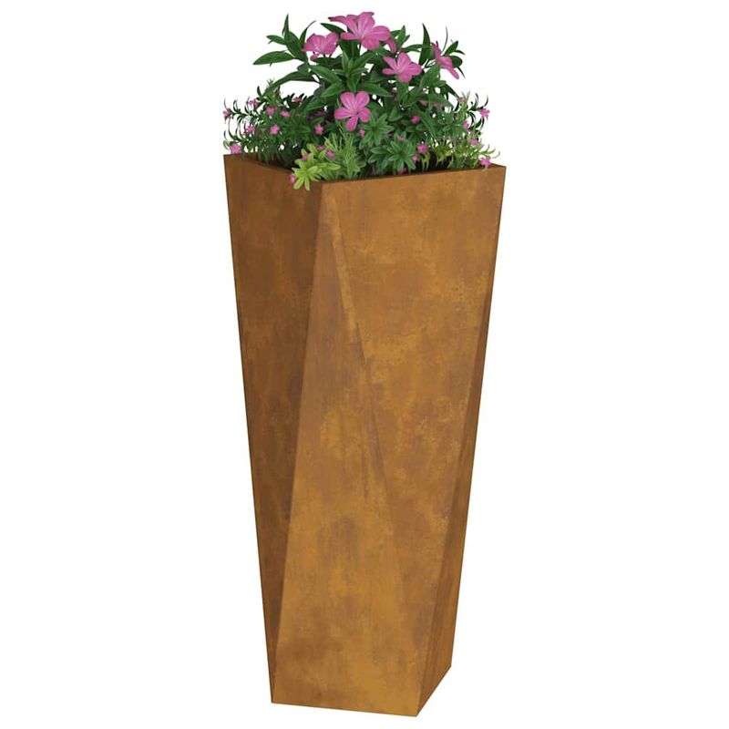 Casa si Gradina - Gradinarit si plante - Plante si ghivece - Ghivece si suporturi - Jardiniera 2 pcs Ruginit 30 x 30 x 75 cm - Infinity.ro