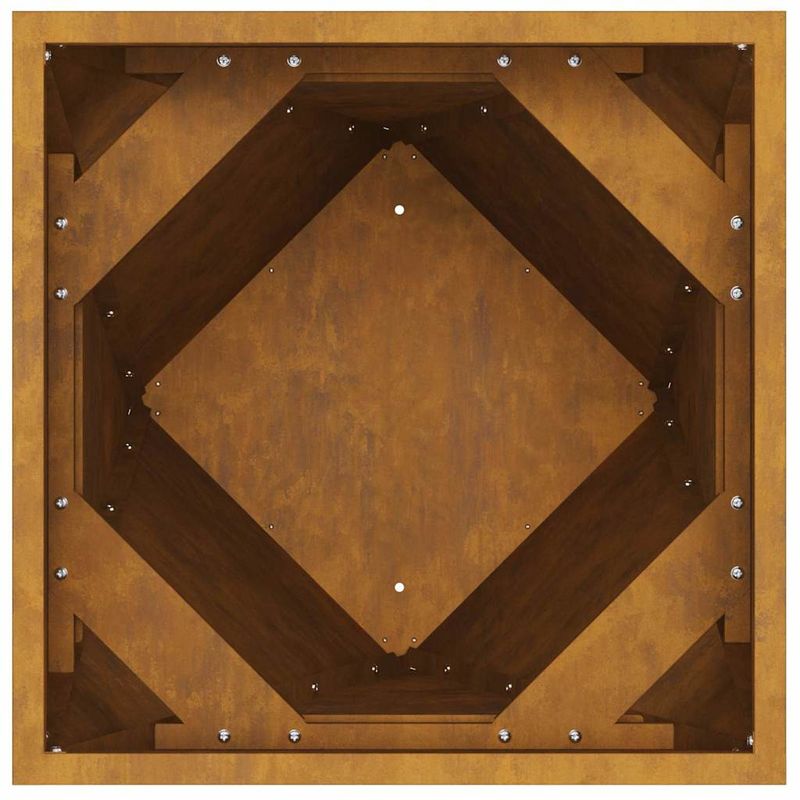 Casa si Gradina - Gradinarit si plante - Plante si ghivece - Ghivece si suporturi - Jardiniera 2 pcs Ruginit 30 x 30 x 75 cm - Infinity.ro