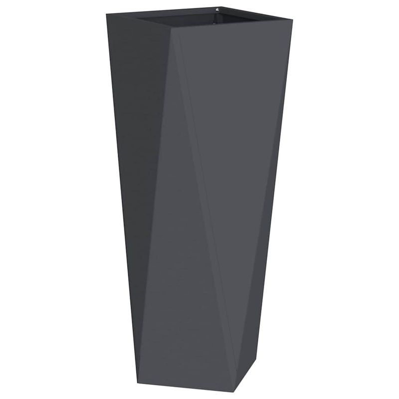 Casa si Gradina - Gradinarit si plante - Plante si ghivece - Ghivece si suporturi - Jardiniera 2 pcs Antracit 30 x 30 x 75 cm Otel - Infinity.ro