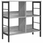 Casa si Gradina - Mobilier - Biblioteci si rafturi - Biblioteci - Raft pentru carti Gri Sonoma 82 x 32 x 79 cm Lemn compozit - Infinity.ro