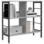 Casa si Gradina - Mobilier - Biblioteci si rafturi - Biblioteci - Raft pentru carti Gri Sonoma 82 x 32 x 79 cm Lemn compozit - Infinity.ro