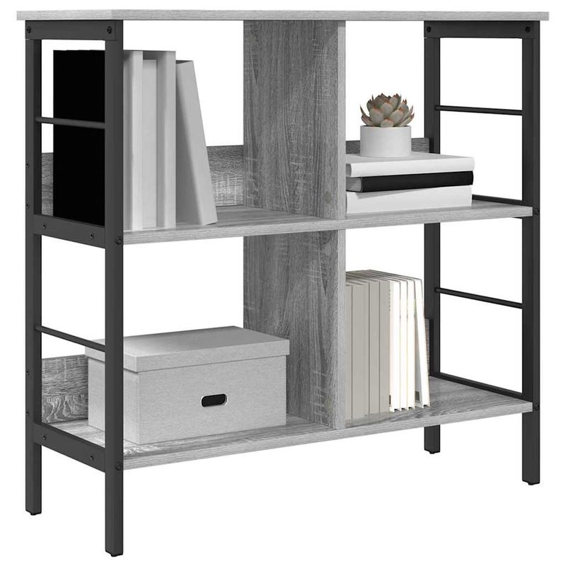 Casa si Gradina - Mobilier - Biblioteci si rafturi - Biblioteci - Raft pentru carti Gri Sonoma 82 x 32 x 79 cm Lemn compozit - Infinity.ro