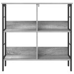 Casa si Gradina - Mobilier - Biblioteci si rafturi - Biblioteci - Raft pentru carti Gri Sonoma 82 x 32 x 79 cm Lemn compozit - Infinity.ro