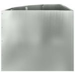 Casa si Gradina - Gradinarit si plante - Plante si ghivece - Ghivece si suporturi - Ghiveci de colt Argintiu 60 x 60 x 50 cm Otel galvanizat - Infinity.ro