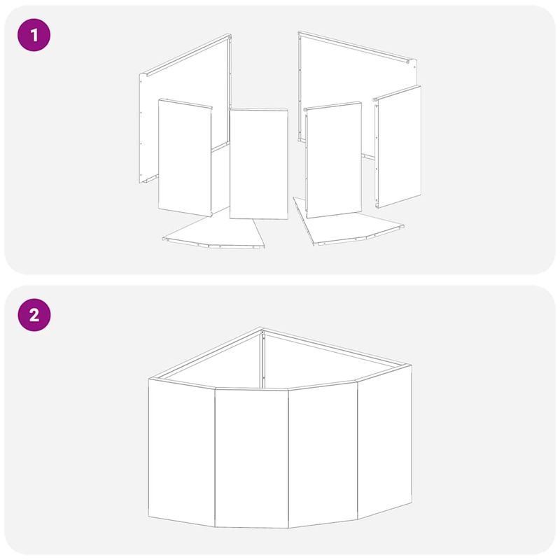 Casa si Gradina - Gradinarit si plante - Plante si ghivece - Ghivece si suporturi - Ghiveci de colt Alb 45 x 45 x 35 cm Otel - Infinity.ro