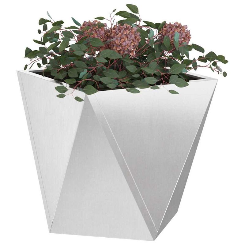 Casa si Gradina - Gradinarit si plante - Plante si ghivece - Ghivece si suporturi - Jardiniera Argintiu 30 x 30 x 30 cm Otel inoxidabil - Infinity.ro