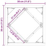 Casa si Gradina - Gradinarit si plante - Plante si ghivece - Ghivece si suporturi - Jardiniera Argintiu 30 x 30 x 30 cm Otel inoxidabil - Infinity.ro