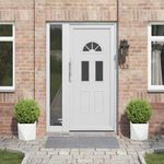 Casa si Gradina - Gradinarit si plante - Plante si ghivece - Ghivece si suporturi - Jardiniera 2 pcs Alb 30 x 30 x 30 cm Otel - Infinity.ro