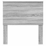 Casa si Gradina - Mobilier - Paturi si accesorii - Accesorii paturi - Tablie de pat cu aripioare gri deschis 183x16x78/88 cm textil - Infinity.ro