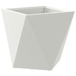 Casa si Gradina - Gradinarit si plante - Plante si ghivece - Ghivece si suporturi - Jardiniera 2 pcs Alb 30 x 30 x 30 cm Otel - Infinity.ro