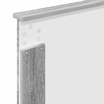 Casa si Gradina - Mobilier - Paturi si accesorii - Accesorii paturi - Tablie de pat cu aripioare gri deschis 183x16x78/88 cm textil - Infinity.ro