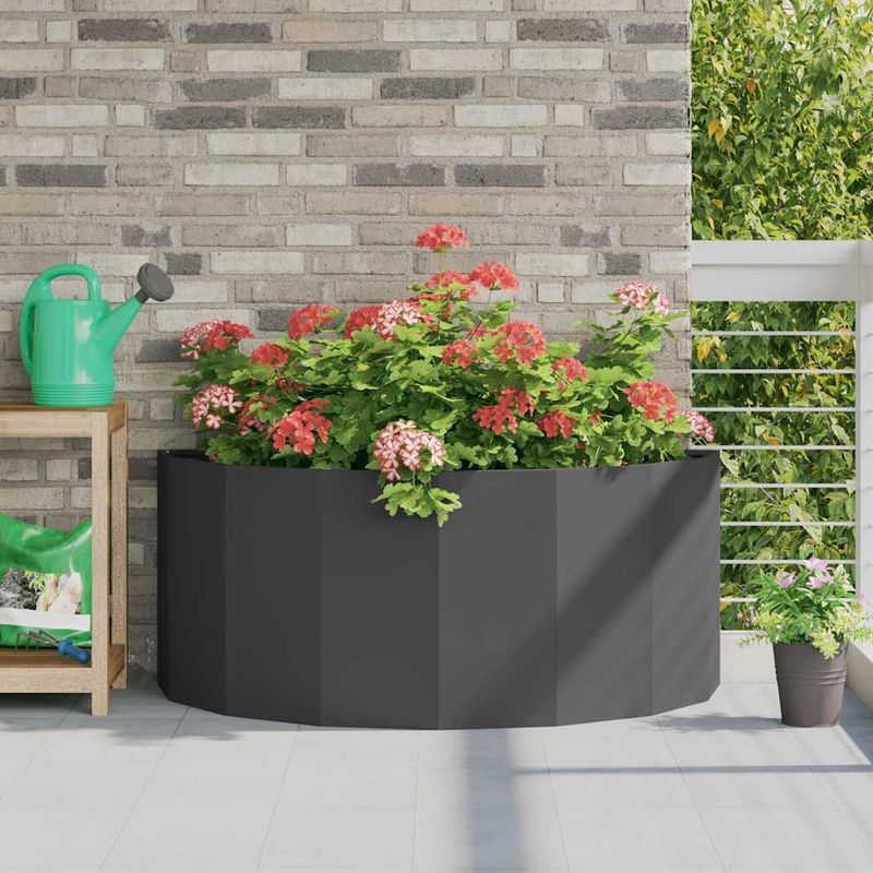 Casa si Gradina - Gradinarit si plante - Plante si ghivece - Ghivece si suporturi - Jardiniera Negru 120 x 60 x 50 cm Otel - Infinity.ro