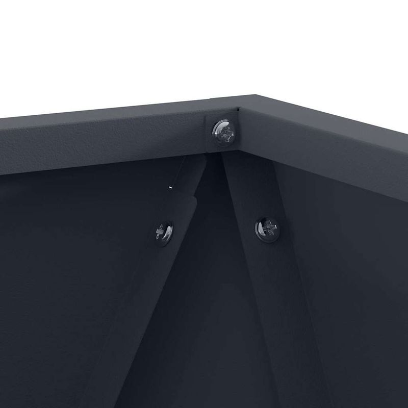 Casa si Gradina - Gradinarit si plante - Plante si ghivece - Ghivece si suporturi - Jardiniera 2 pcs Antracit 30 x 30 x 30 cm Otel - Infinity.ro