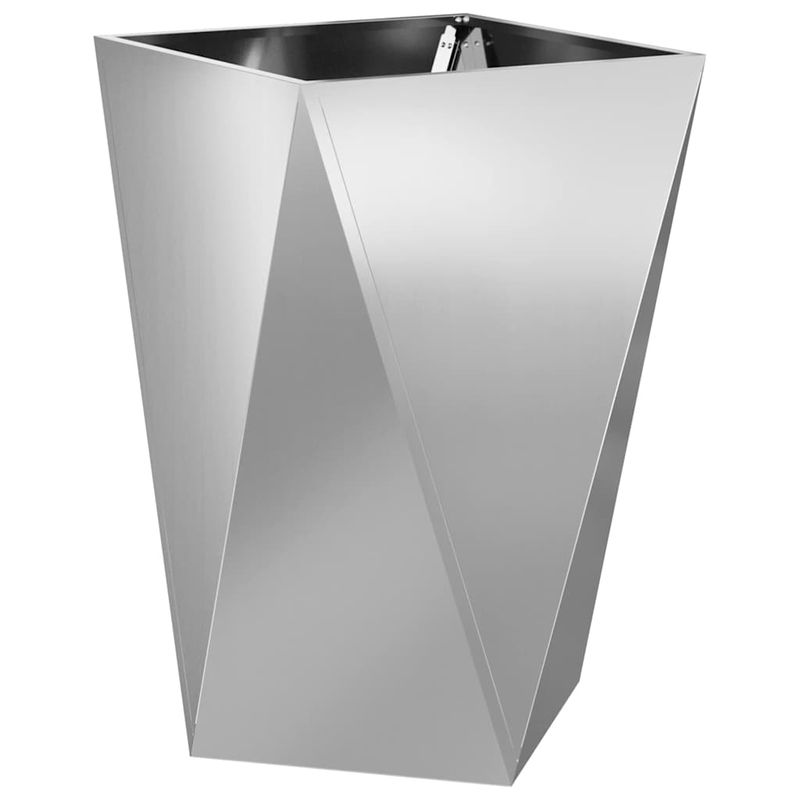 Casa si Gradina - Gradinarit si plante - Plante si ghivece - Ghivece si suporturi - Jardiniera Argintiu 50 x 50 x 75 cm Otel Galvanizat - Infinity.ro