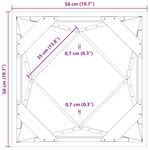 Casa si Gradina - Gradinarit si plante - Plante si ghivece - Ghivece si suporturi - Jardiniera Argintiu 50 x 50 x 75 cm Otel Galvanizat - Infinity.ro