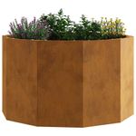 Casa si Gradina - Gradinarit si plante - Plante si ghivece - Ghivece si suporturi - Jardiniera Ruginit 60 x 60 x 35 cm Otel rezistent de intemperii - Infinity.ro