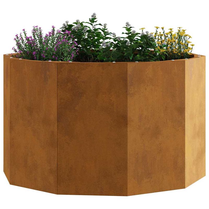 Casa si Gradina - Gradinarit si plante - Plante si ghivece - Ghivece si suporturi - Jardiniera Ruginit 60 x 60 x 35 cm Otel rezistent de intemperii - Infinity.ro