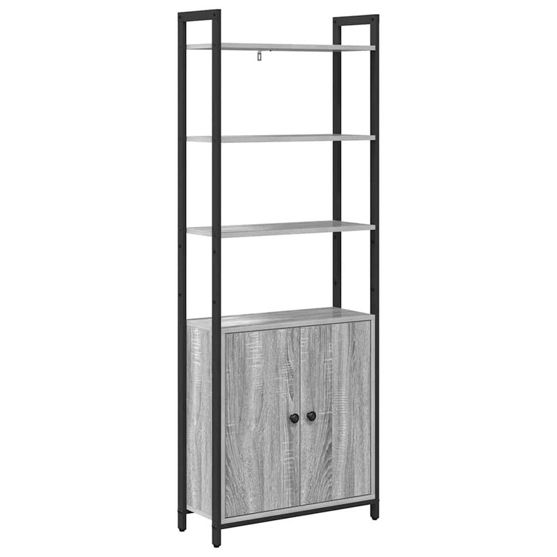 Casa si Gradina - Mobilier - Biblioteci si rafturi - Biblioteci - Dulap pentru carti Gri Sonoma 60 x 24 x 161 cm Lemn compozit - Infinity.ro