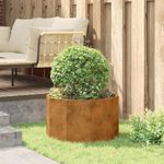 Casa si Gradina - Gradinarit si plante - Plante si ghivece - Ghivece si suporturi - Jardiniera Ruginit 60 x 60 x 35 cm Otel rezistent de intemperii - Infinity.ro