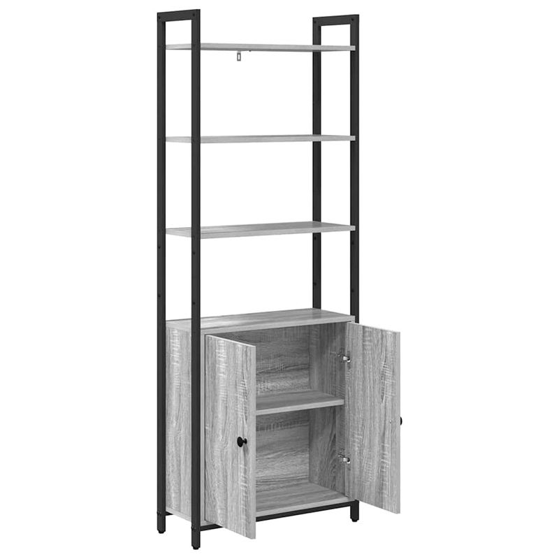 Casa si Gradina - Mobilier - Biblioteci si rafturi - Biblioteci - Dulap pentru carti Gri Sonoma 60 x 24 x 161 cm Lemn compozit - Infinity.ro
