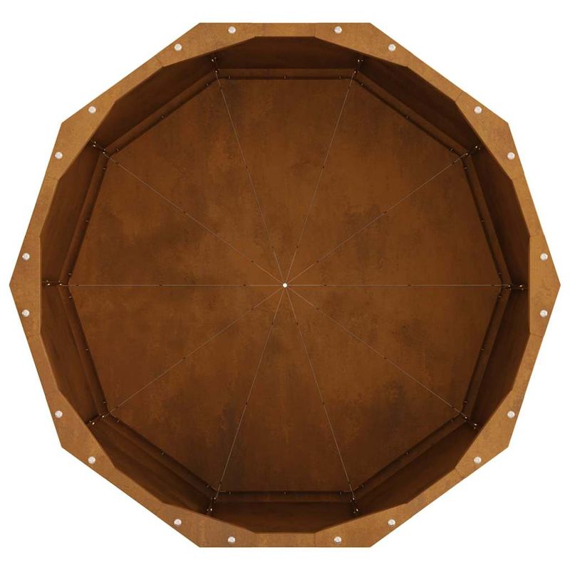 Casa si Gradina - Gradinarit si plante - Plante si ghivece - Ghivece si suporturi - Jardiniera Ruginit 60 x 60 x 35 cm Otel rezistent de intemperii - Infinity.ro