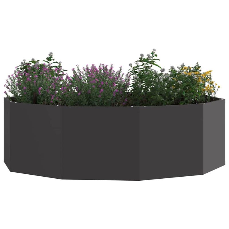 Casa si Gradina - Gradinarit si plante - Plante si ghivece - Ghivece si suporturi - Jardiniera Negru 120 x 120 x 35 cm Otel - Infinity.ro