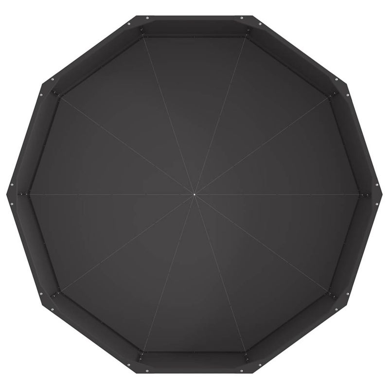 Casa si Gradina - Gradinarit si plante - Plante si ghivece - Ghivece si suporturi - Jardiniera Negru 120 x 120 x 35 cm Otel - Infinity.ro