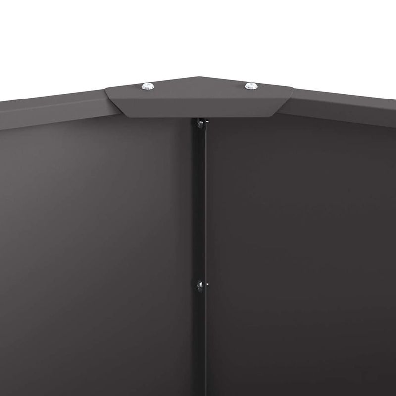 Casa si Gradina - Gradinarit si plante - Plante si ghivece - Ghivece si suporturi - Jardiniera Negru 120 x 120 x 35 cm Otel - Infinity.ro