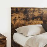 Casa si Gradina - Mobilier - Paturi si accesorii - Accesorii paturi - Tablie de pat cu aripioare, crem, 183x23x118/128 cm, textil - Infinity.ro